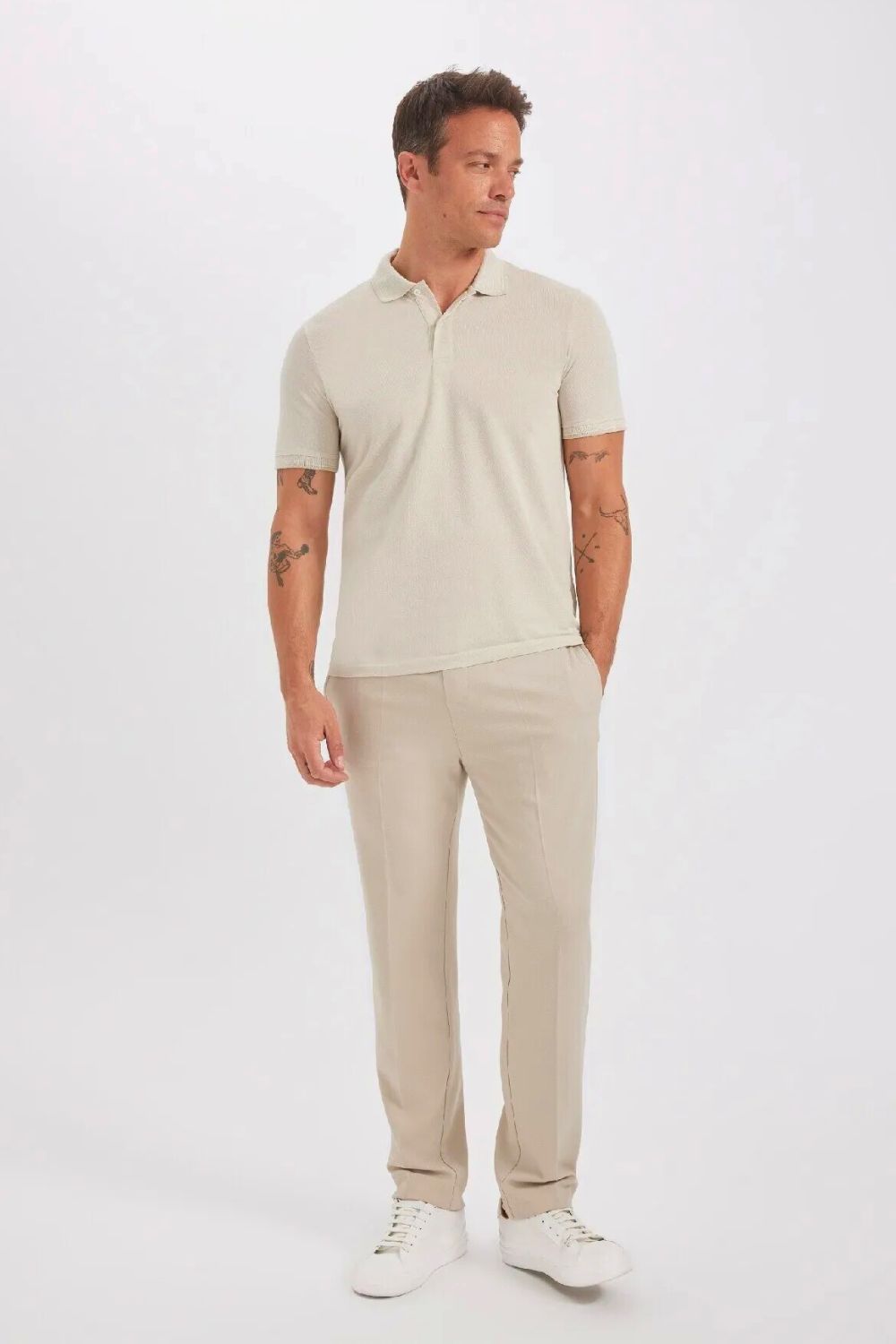 Cloud Beige Slim Polo