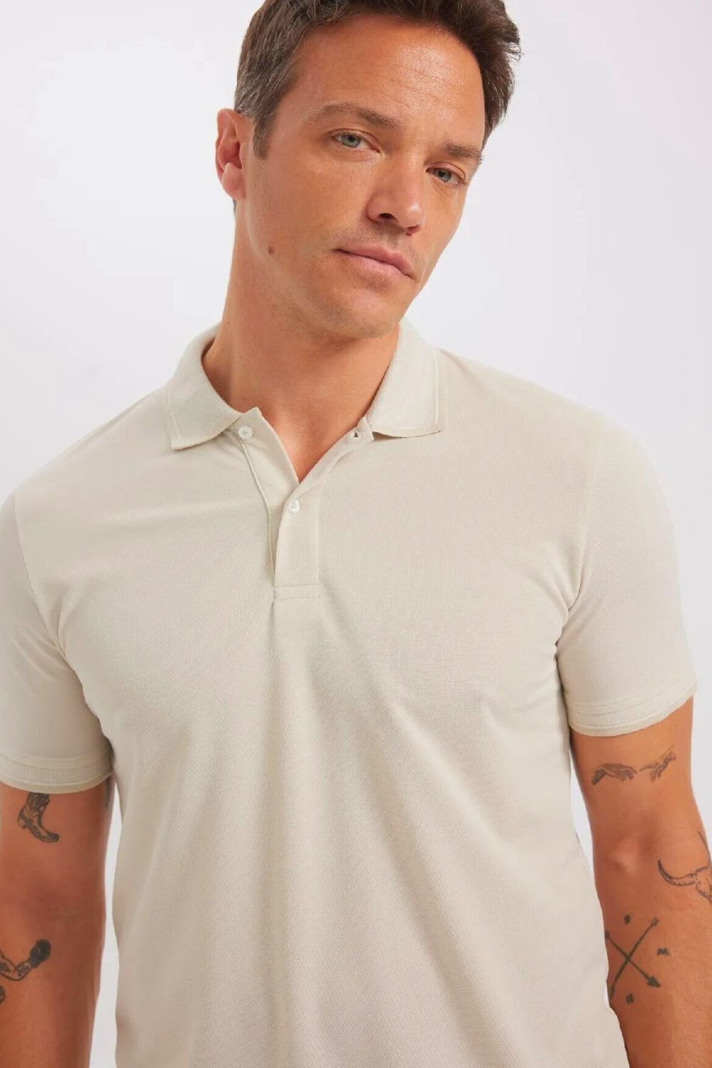 Cloud Beige Slim Polo