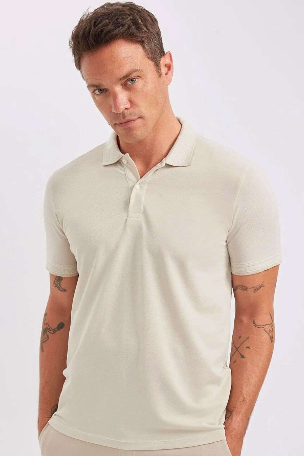 Cloud Beige Slim Polo