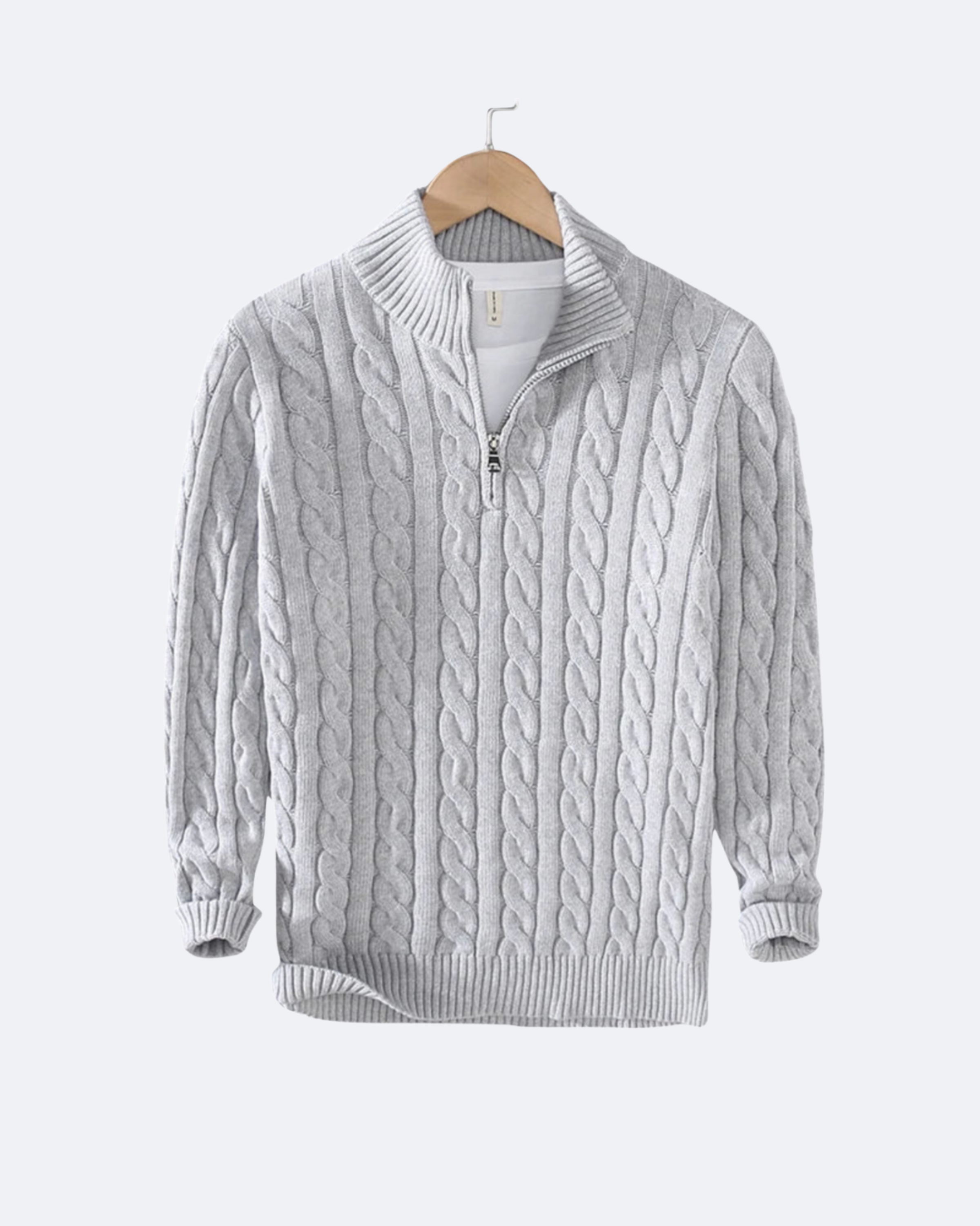 Claudio Cable Knit Quarter-Zip