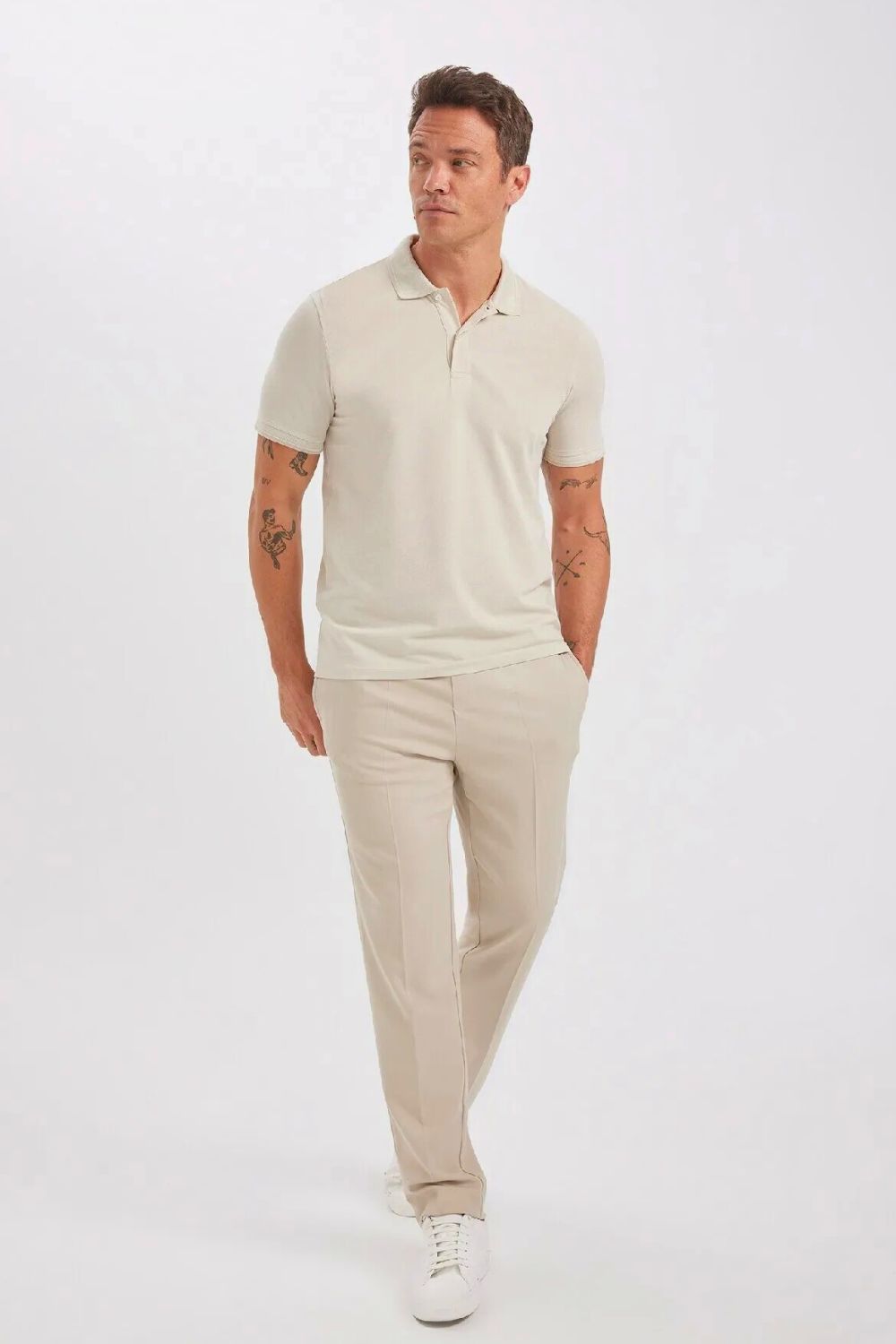 Cloud Beige Slim Polo