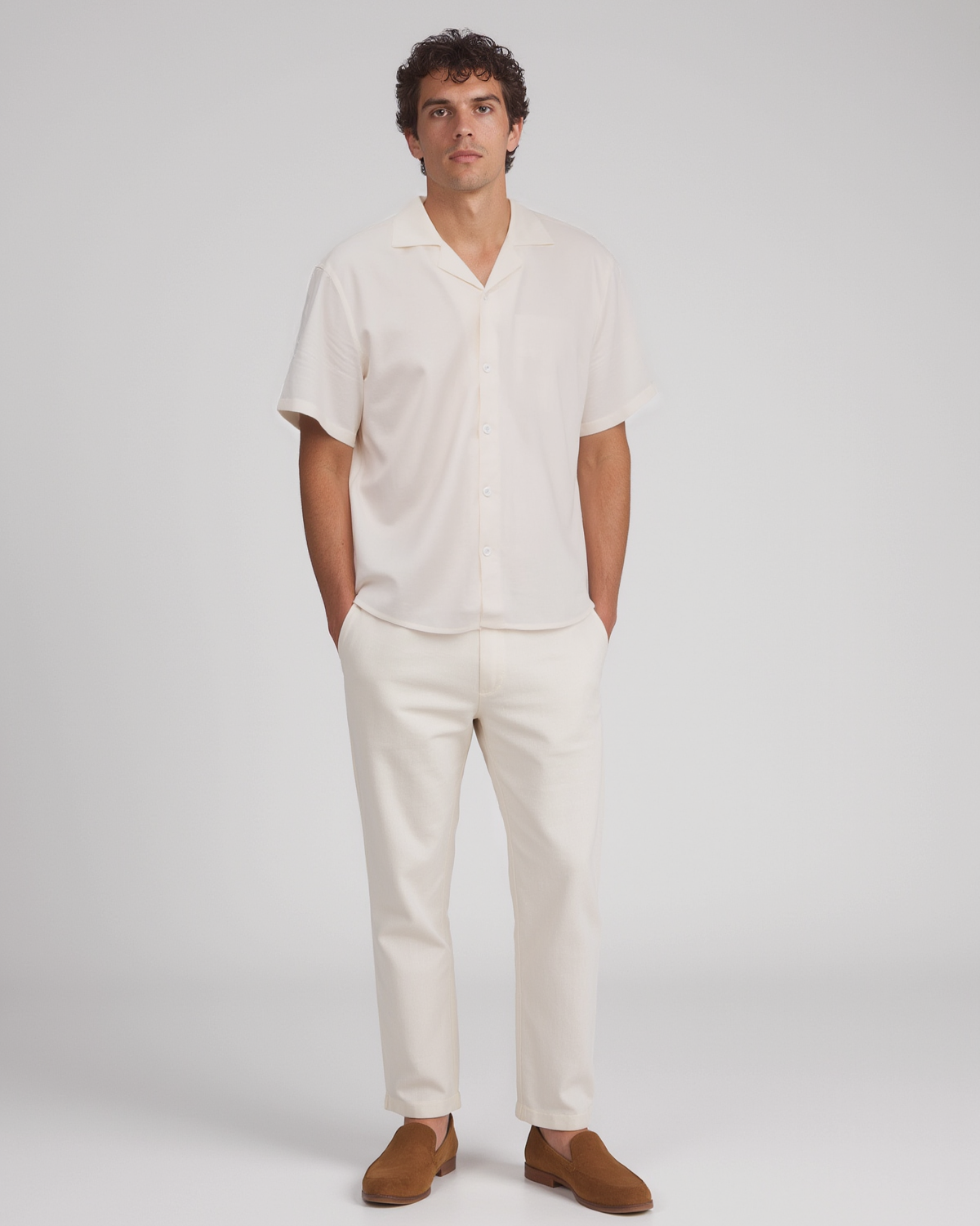 Vincenzo Short Sleeve Linen Shirt
