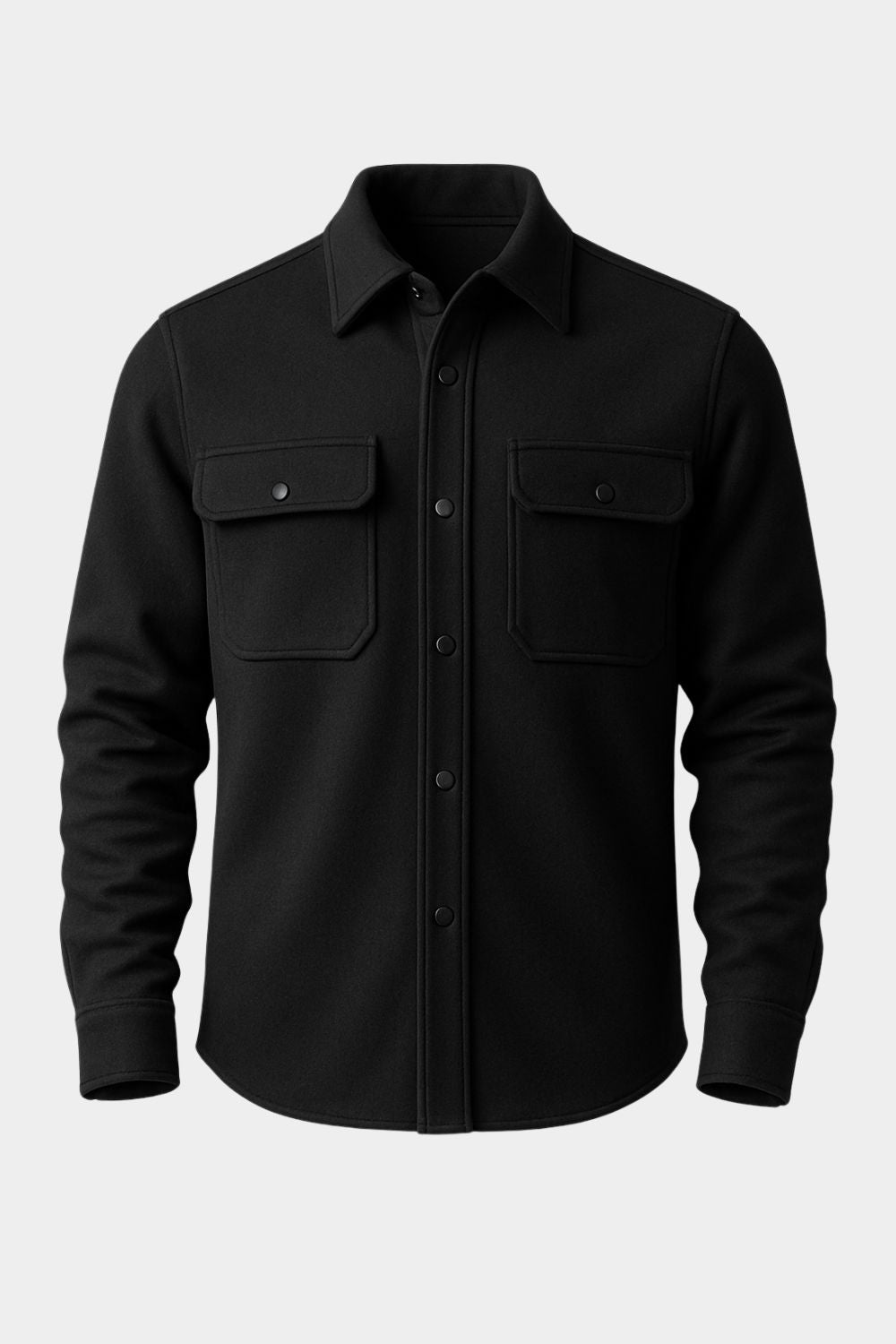 The Signature Black Overshirt