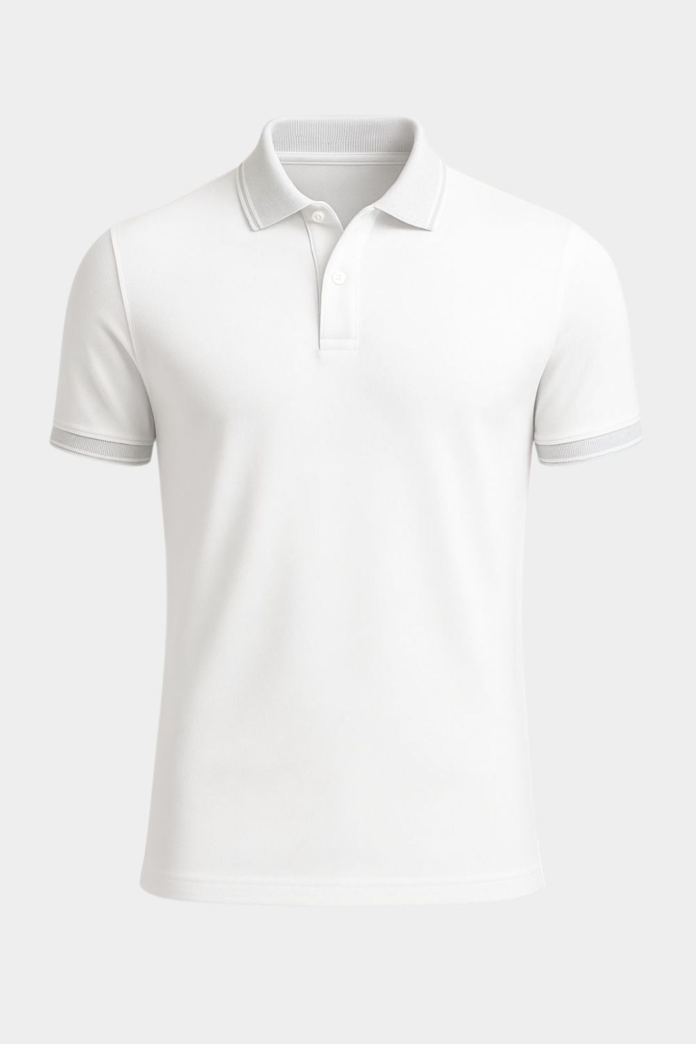 Classic White Slim Polo