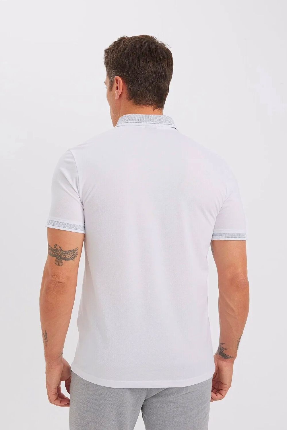 Classic White Slim Polo