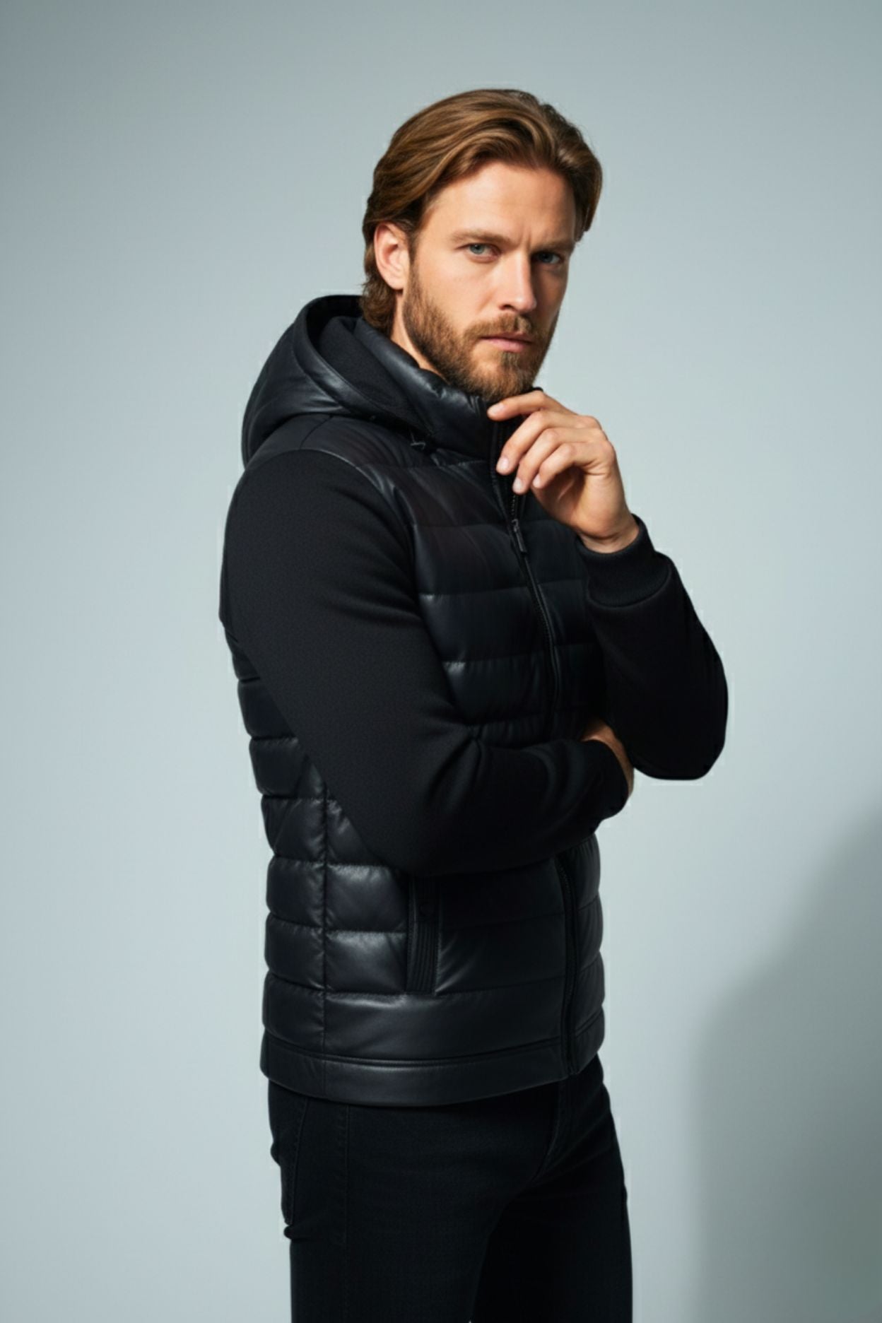 Midnight Hybrid Hooded Jacket