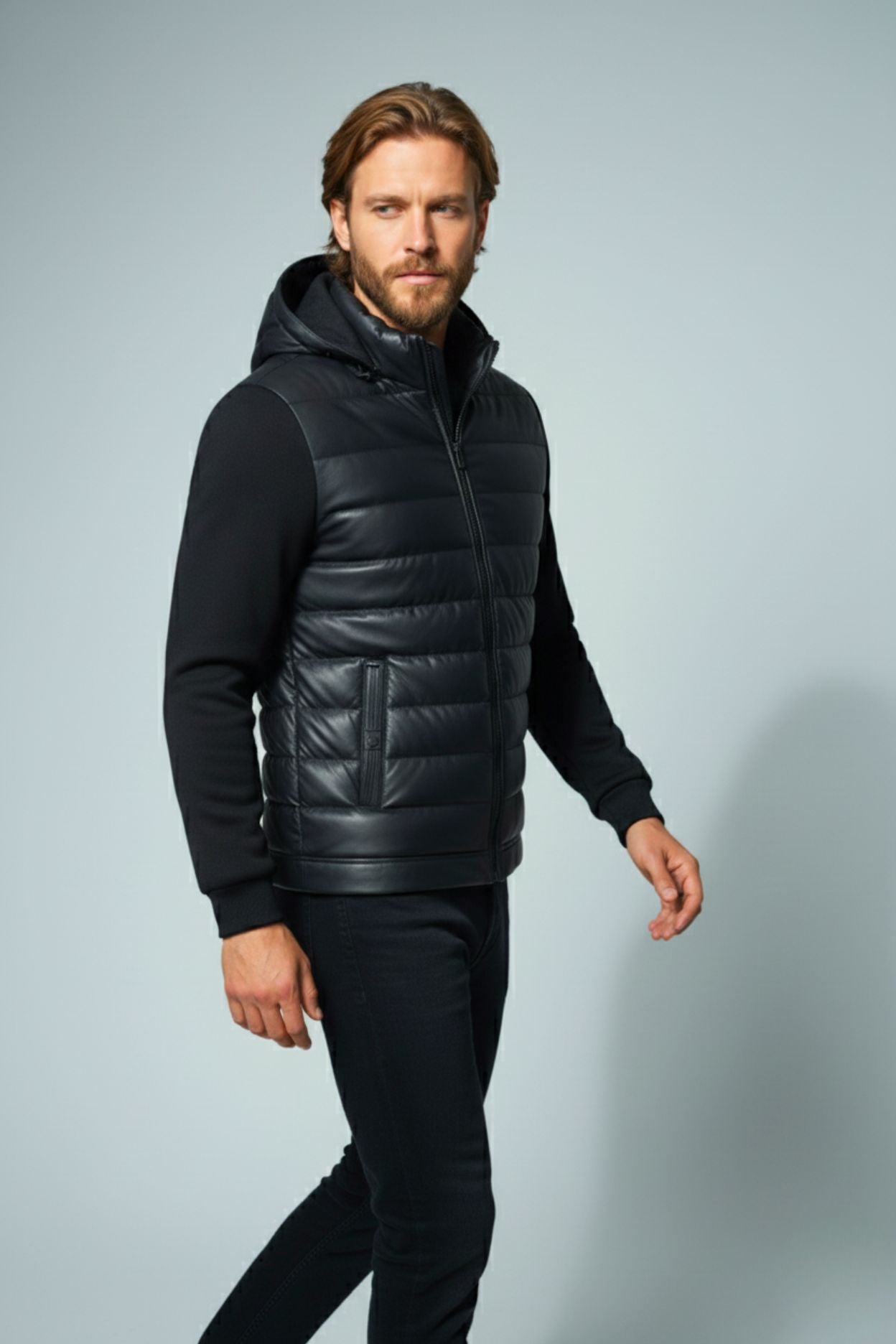 Midnight Hybrid Hooded Jacket