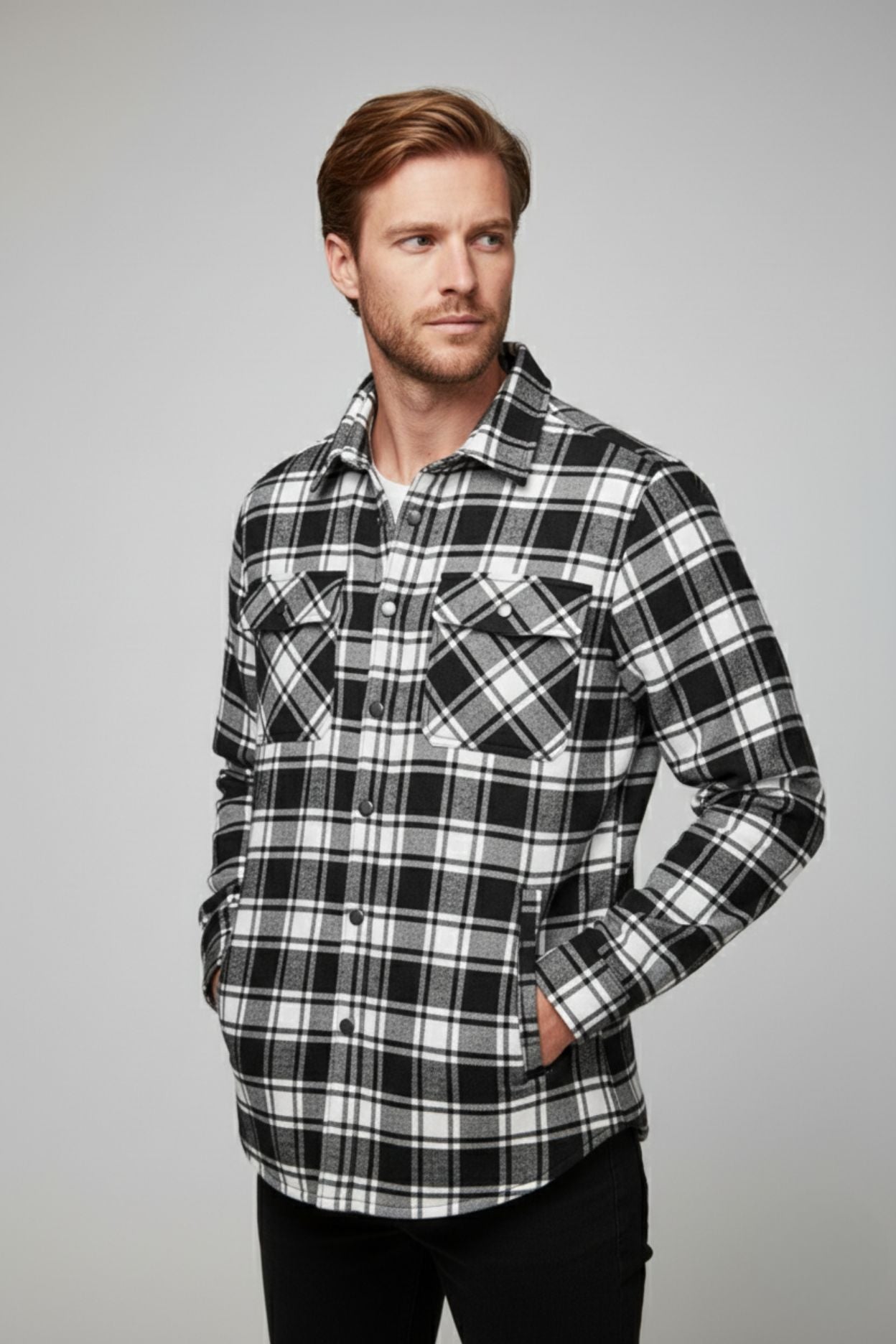 The Highland Black Overshirt