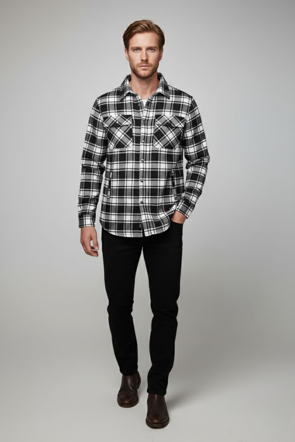 The Highland Black Overshirt