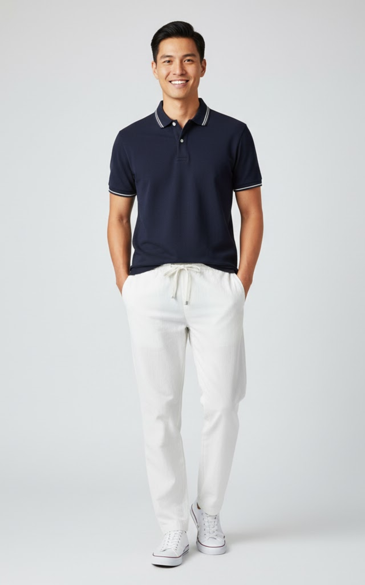 Men’s Lightweight Cotton-Linen Drawstring Pants