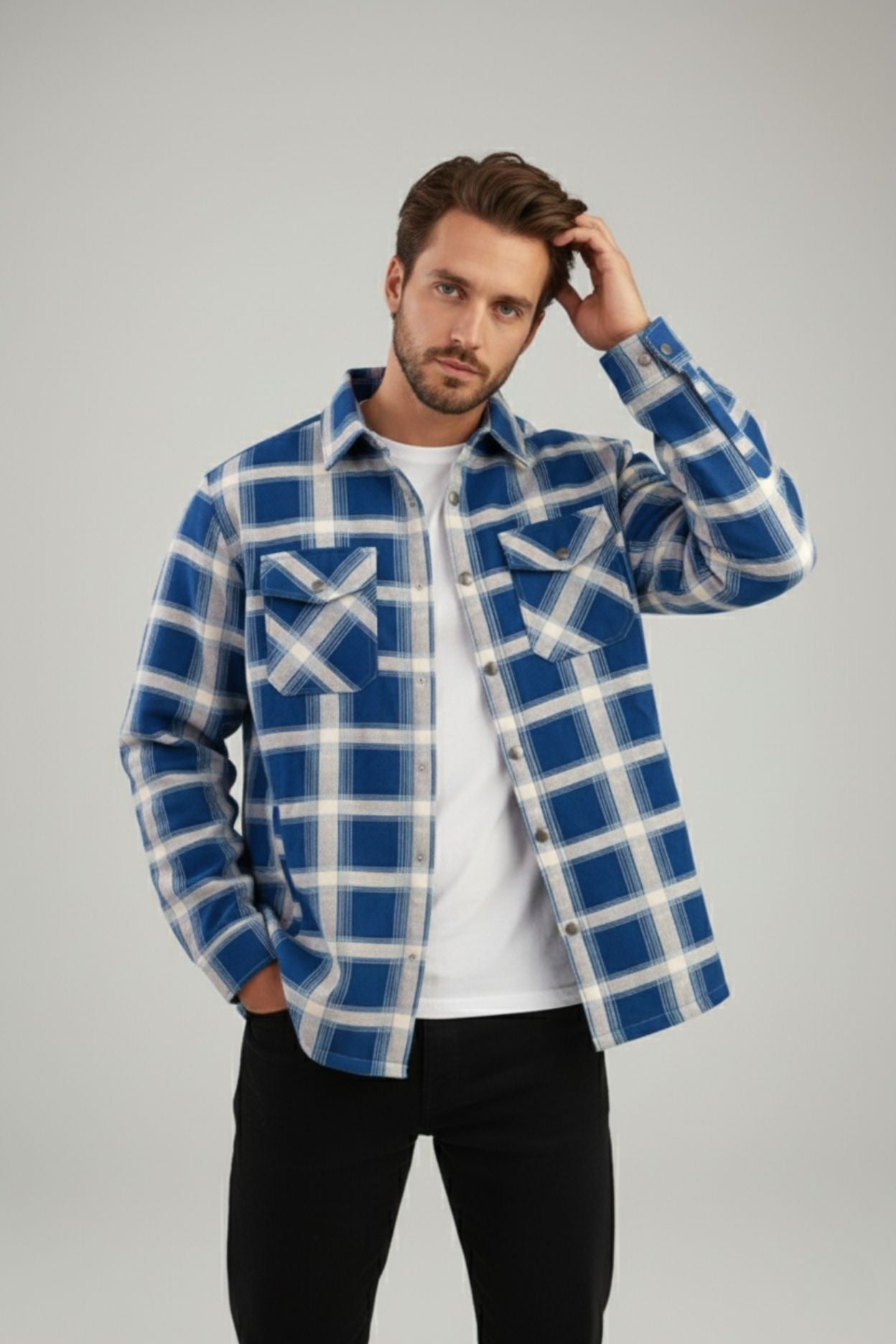 The Highland Blue Overshirt