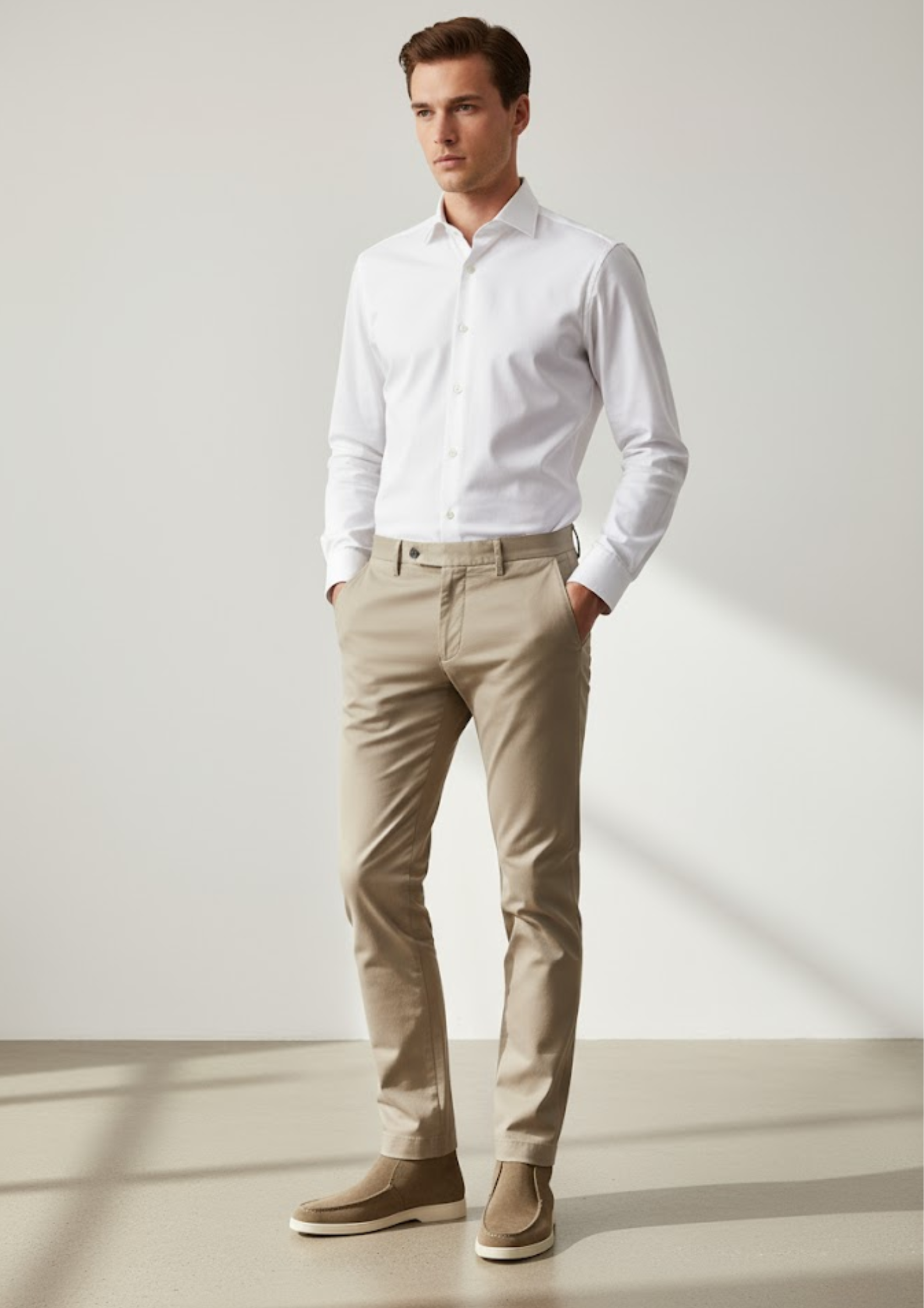 Men’s Suede Ankle Loafers – Soft Leather-Lined Chukka Moccasins for Smart Casual Wear